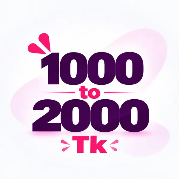 ৳1,000 – ৳2,000
