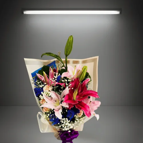 A Vibrant Mixed Lily Bouquet