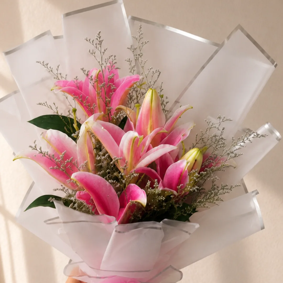 A Fragrant Pink Lily Bouquet
