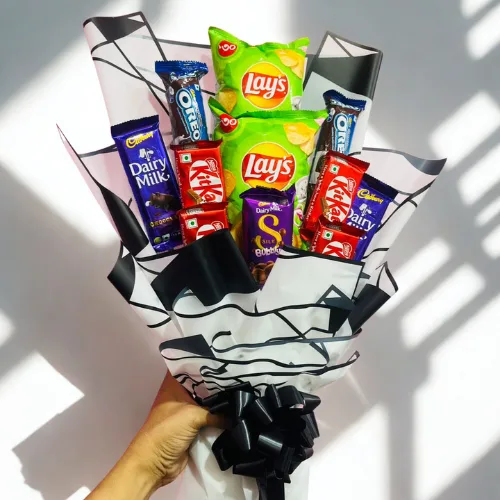 Choco & Snack Delight Bouquet