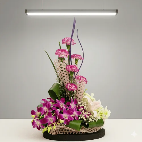 Artistic Flower Basket Arrangement – Premium Gift Bouquet