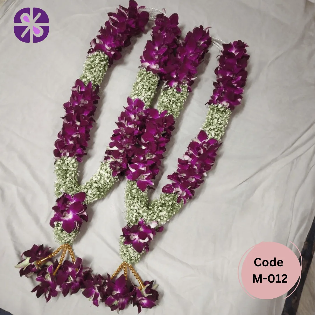 Exotic Orchid and Baby's Breath Luxury Wedding Garland