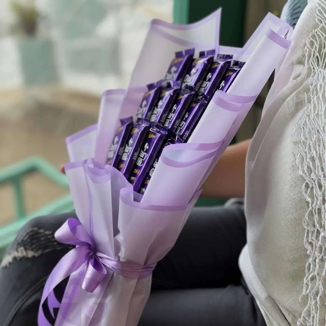 The Lilac Dream Cadbury Dairy Milk Hand Bouquet