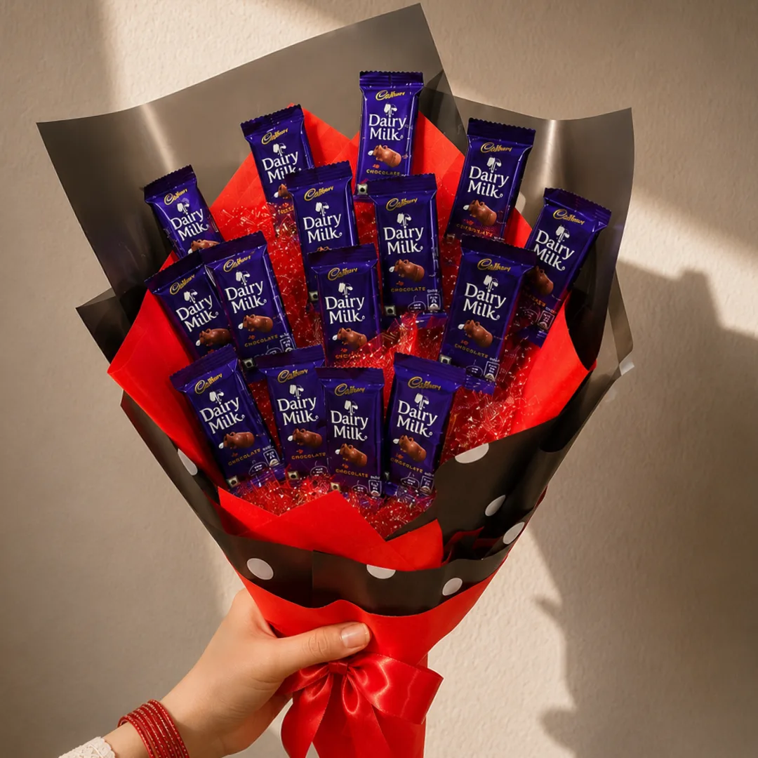 A Cadbury Dairy Milk Bouquet