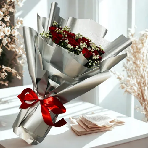 Elegant Red Rose Bouquet