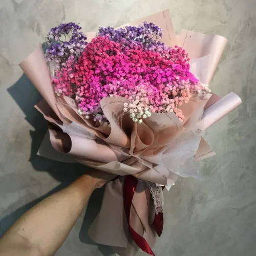 Multi-Color Baby's Breath Cloud Bouquet