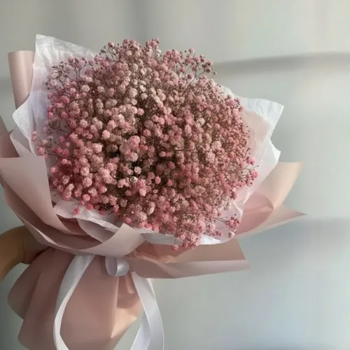 The Cotton Candy Cloud: Deluxe Pink Baby's Breath Bouquet