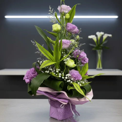 Elegant Flower Basket Arrangement – Luxury Gift Bouquet