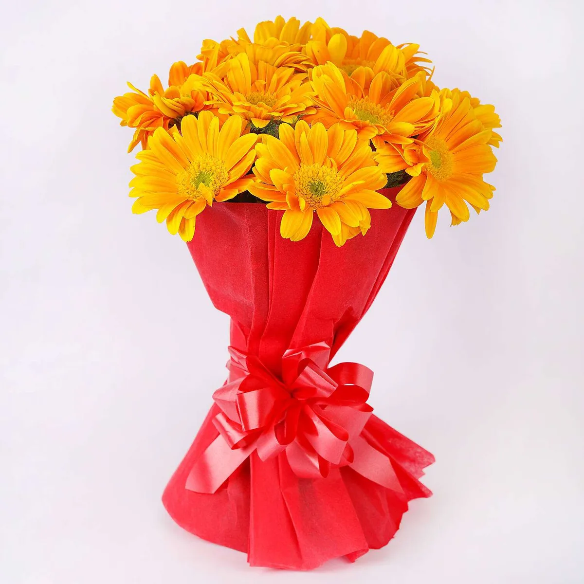 Bright Yellow Gerbera Bouquet