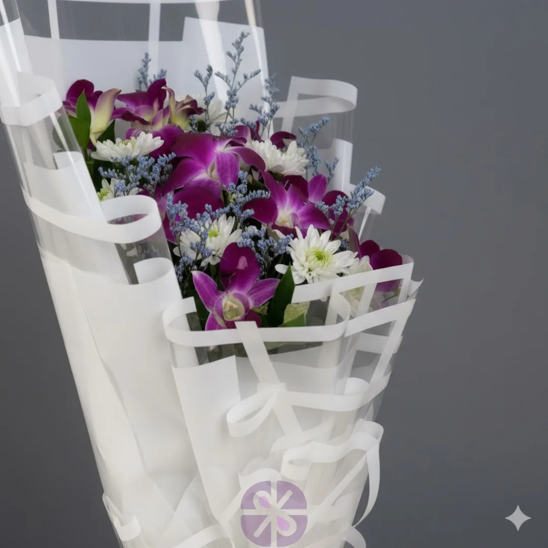 Majestic Purple Orchid & Mum Statement Bouquet