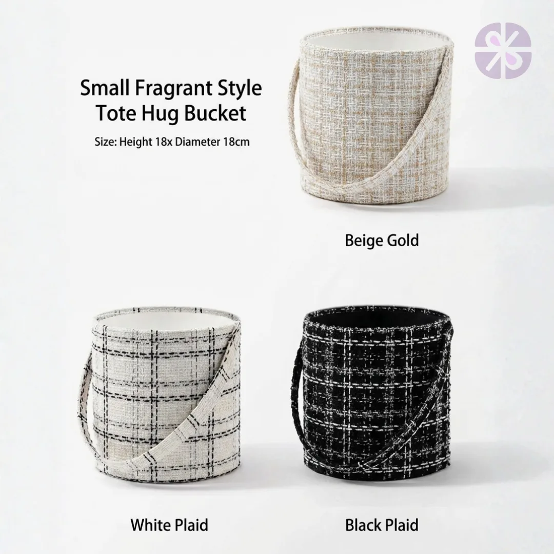 40 Yellow Roses in Hugging Tweed Round Gift Box