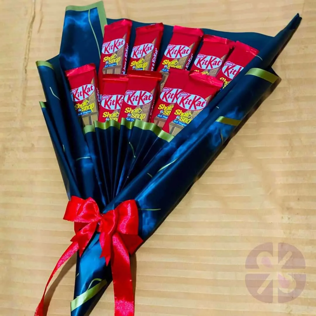 The Executive Break: KitKat Chocolate Bouquet Black Wrap