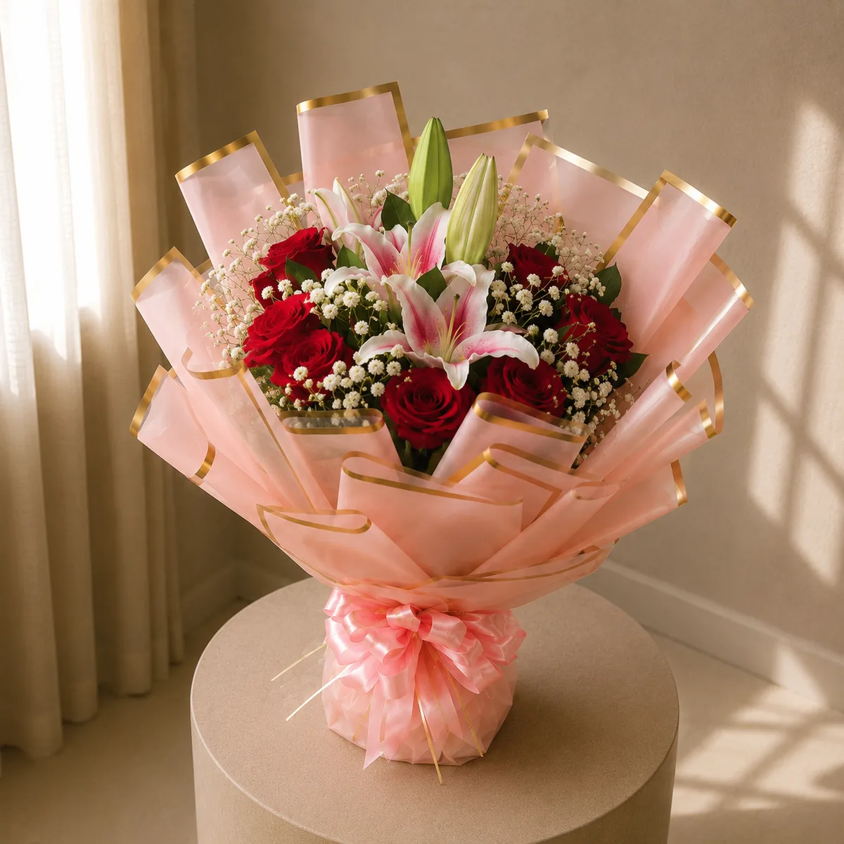 Romance Lily & Rose Bouquet