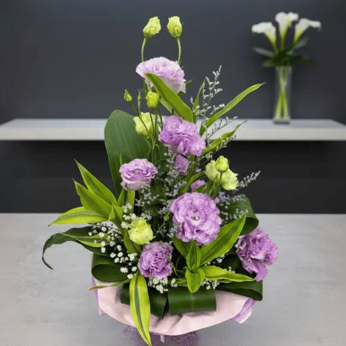 Elegant Flower Basket Arrangement – Luxury Gift Bouquet