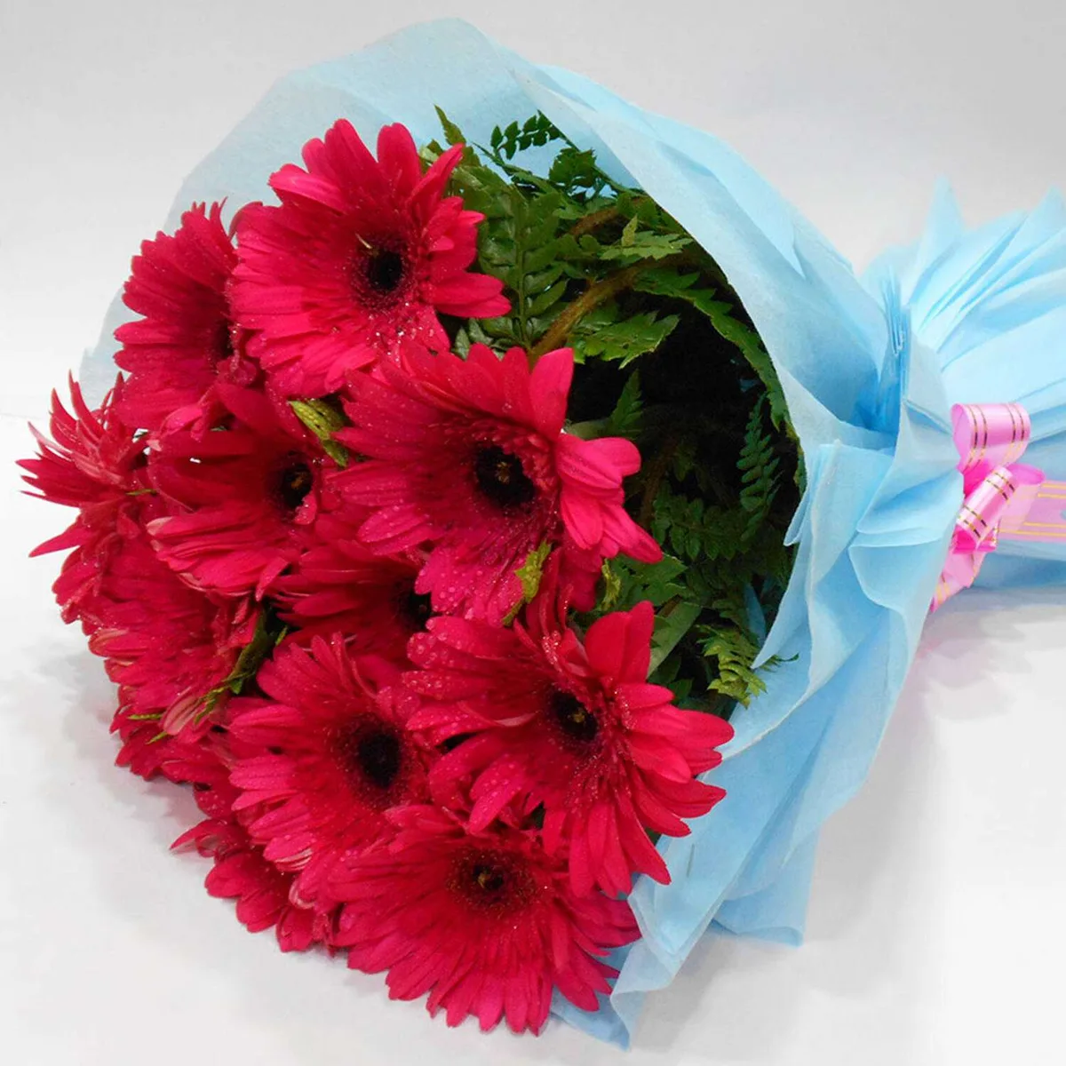 Charming Red Gerbera Flower Bouquet