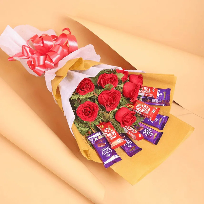Dairy Milk & KitKat Gift for Romantic Occasions