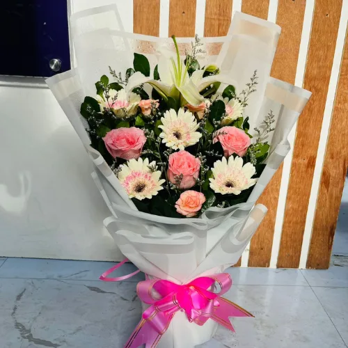 Blush Elegance Flower Bouquet