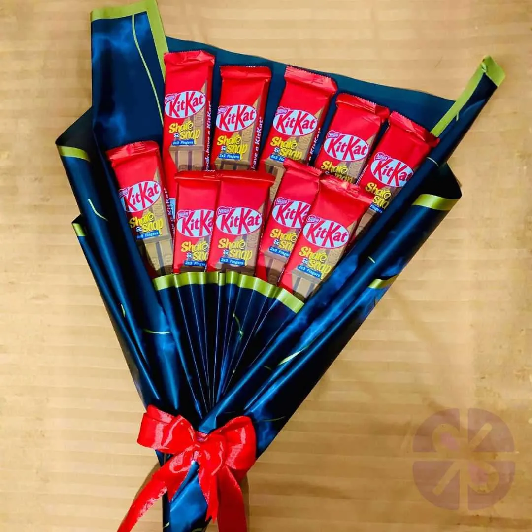 The Executive Break: KitKat Chocolate Bouquet Black Wrap