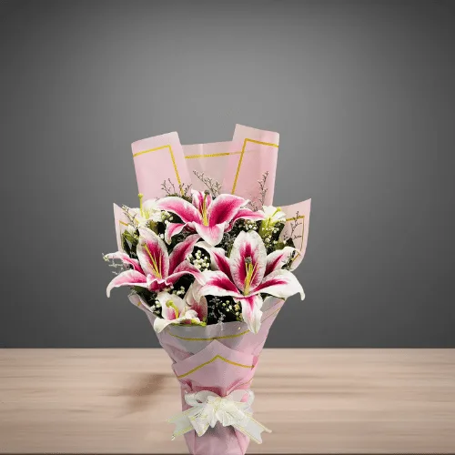 A Radian Lily Bouquet