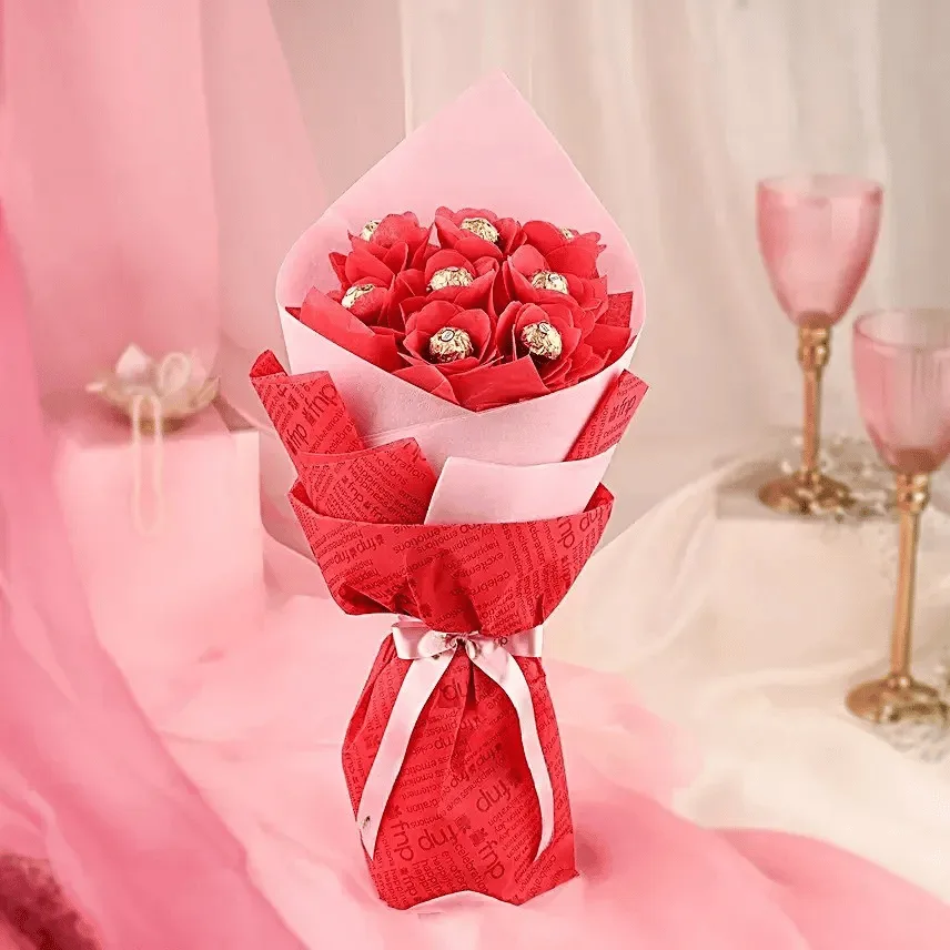 Romantic Ferrero Rocher Bouquet