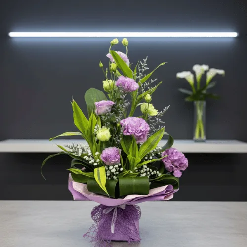 Elegant Flower Basket Arrangement – Luxury Gift Bouquet