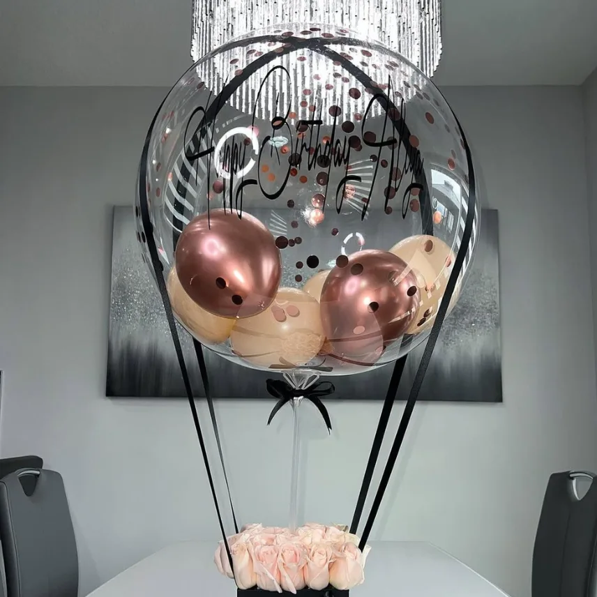 Elegant Birthday Balloon Gift Box