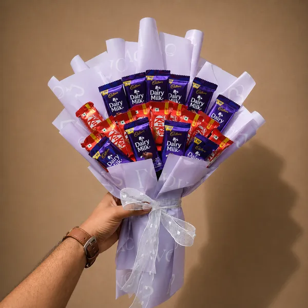 10 KitKat, Dairy Milk Chocolate Bouquet