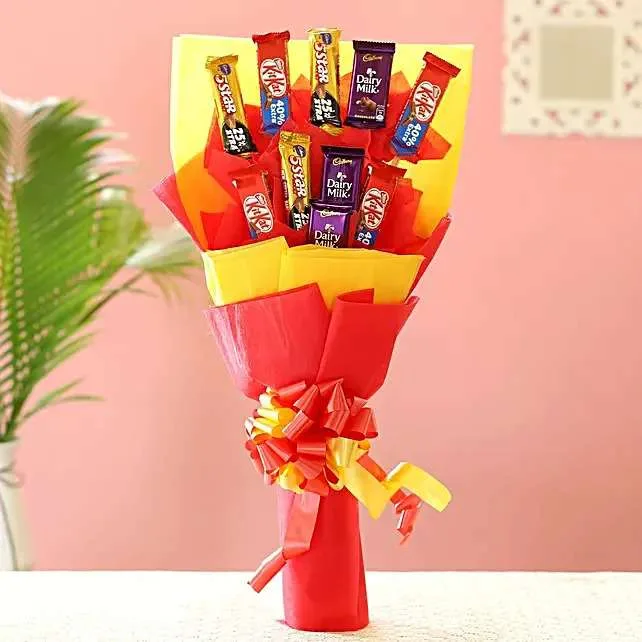 Colorful Chocolate Surprise Bouquet