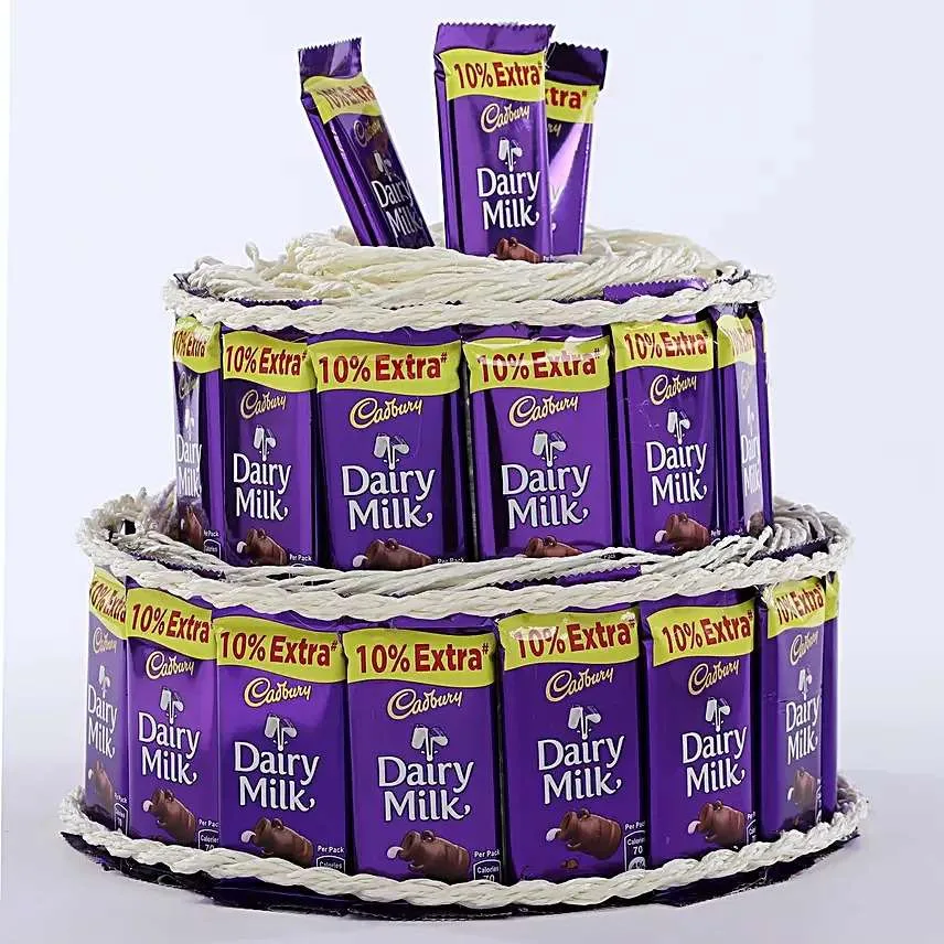 3-Tier Dairy Milk Chocolate Cake