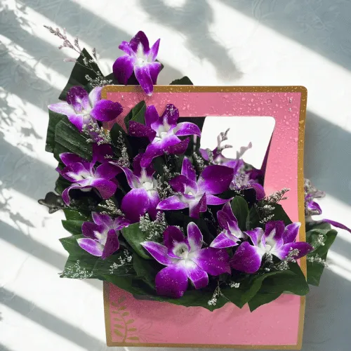 Royal Charm Orchid Bag Bouquet
