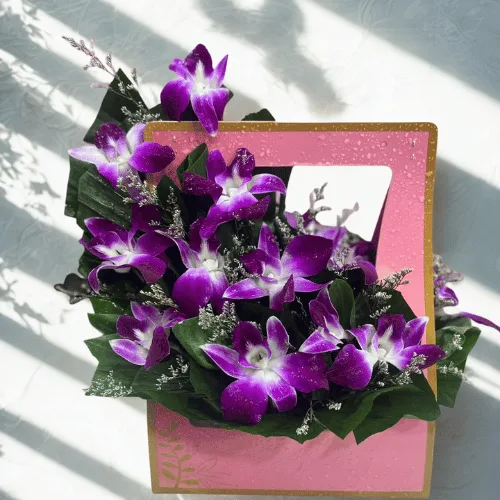 Royal Charm Orchid Bag Bouquet