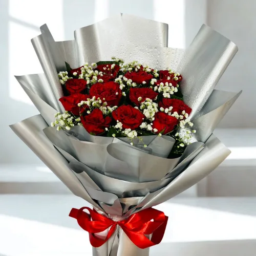 Elegant Red Rose Bouquet