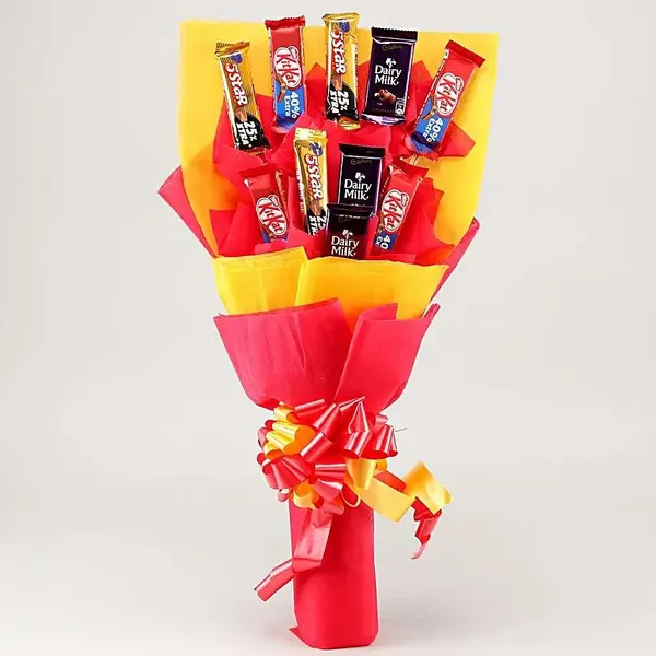 Colorful Chocolate Surprise Bouquet