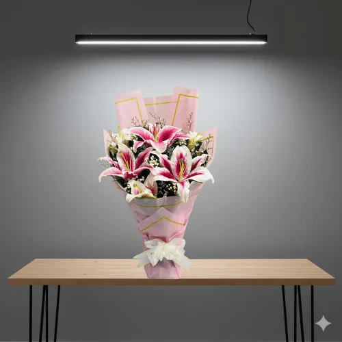 A Radian Lily Bouquet